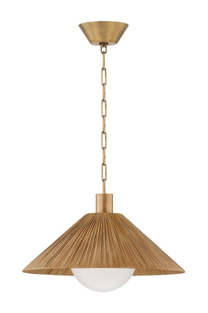 Troy Lighting - F1422-PBR - One Light Pendant - Woodside - Patina Brass
