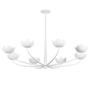 Troy Lighting - F2048-GSW - Eight Light Chandelier - Arcata - Gesso White