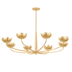 Troy Lighting - F2048-VGL - Eight Light Chandelier - Arcata - Vintage Gold Leaf