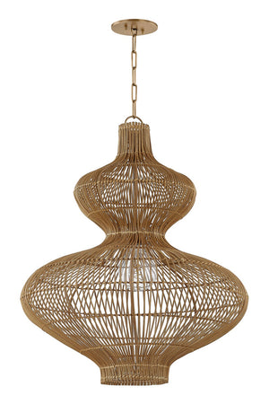 Troy Lighting - F3828-PBR - One Light Pendant - Irvine - Patina Brass