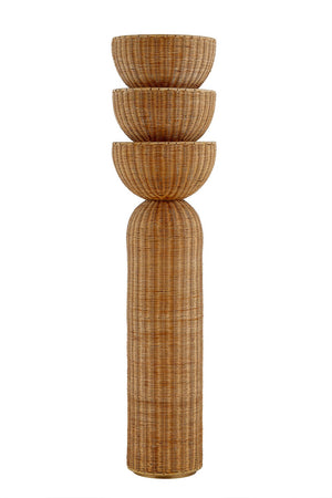 Troy Lighting - PFL1055-PBR - Three Light Floor Lamp - Rian - Patina Brass