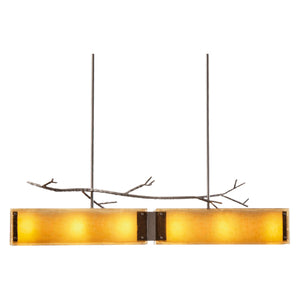 Hammerton Studio - PLB0032-0A-GB-SG-001-E2 - Linear Chandelier - Ironwood - Gilded Brass