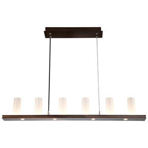 Hammerton Studio - PLB0033-0B-BS-FS-CA1-L3 - LED Linear Suspension - Carlyle - Beige Silver