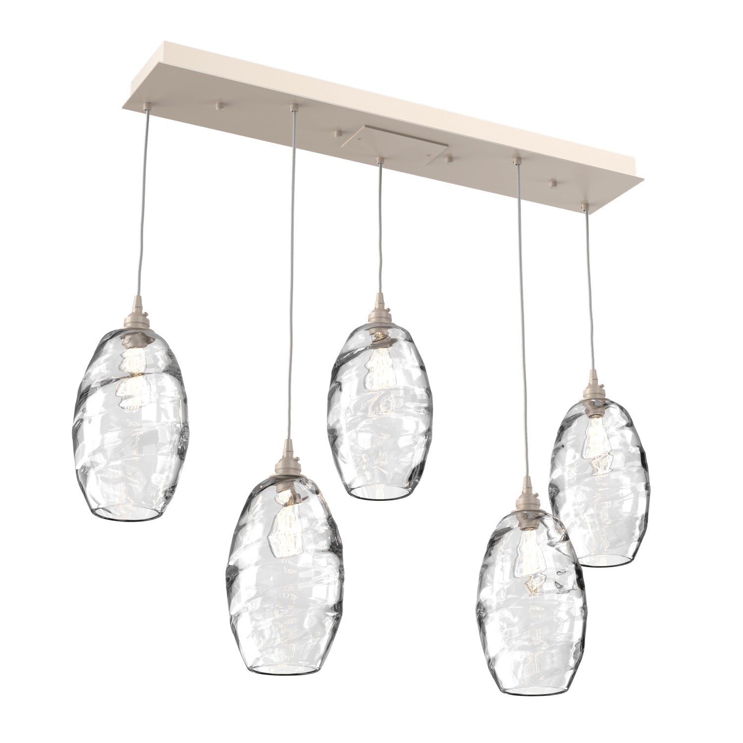 Hammerton Studio - PLB0035-05-BS-OC-C01-E2 - Linear Pendant - Ellisse - Beige Silver