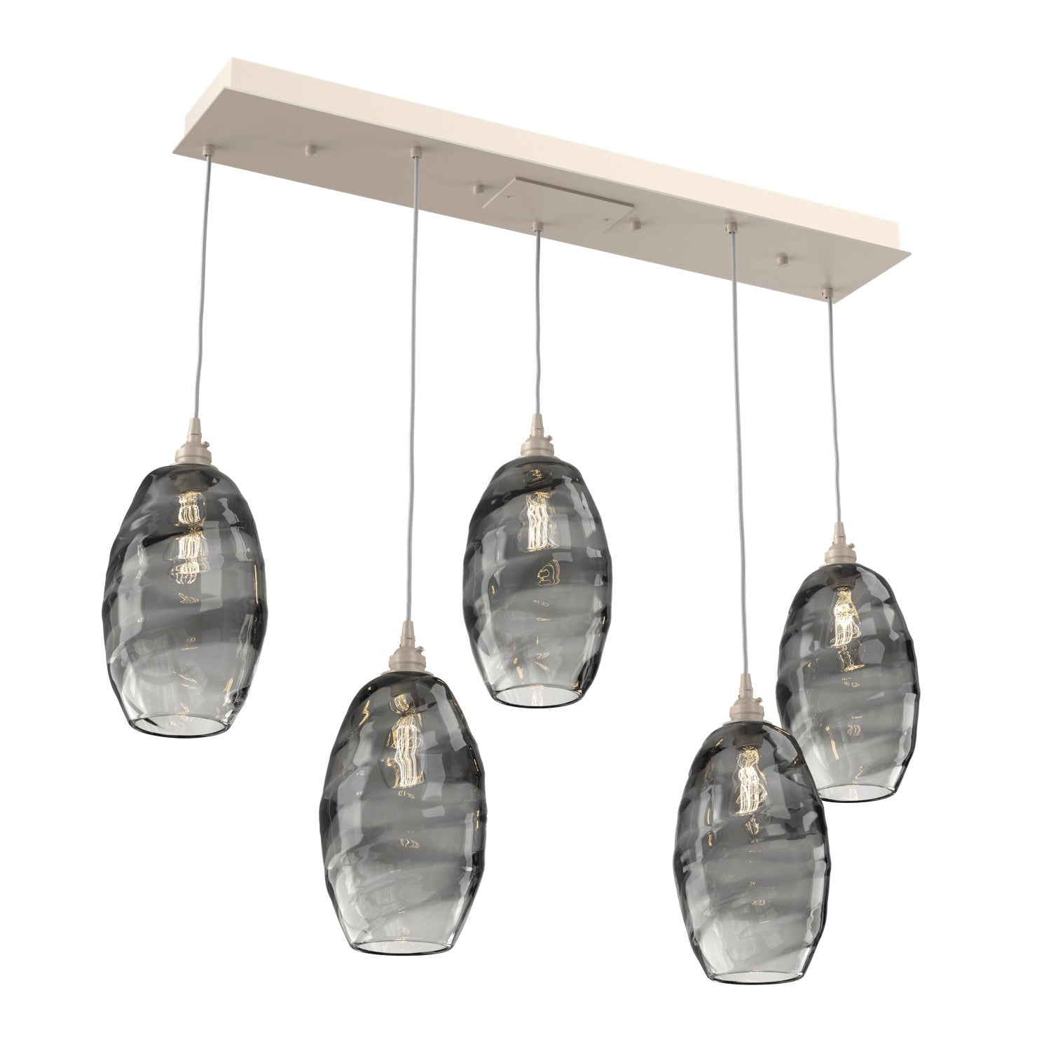Hammerton Studio - PLB0035-05-BS-OS-C01-E2 - Linear Pendant - Ellisse - Beige Silver