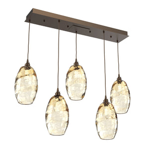 Hammerton Studio - PLB0035-05-FB-OA-C01-E2 - Linear Pendant - Ellisse - Flat Bronze