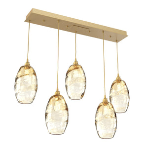 Hammerton Studio - PLB0035-05-GB-OA-C01-E2 - Linear Pendant - Ellisse - Gilded Brass