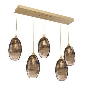 Hammerton Studio - PLB0035-05-GB-OB-C01-E2 - Linear Pendant - Ellisse - Gilded Brass