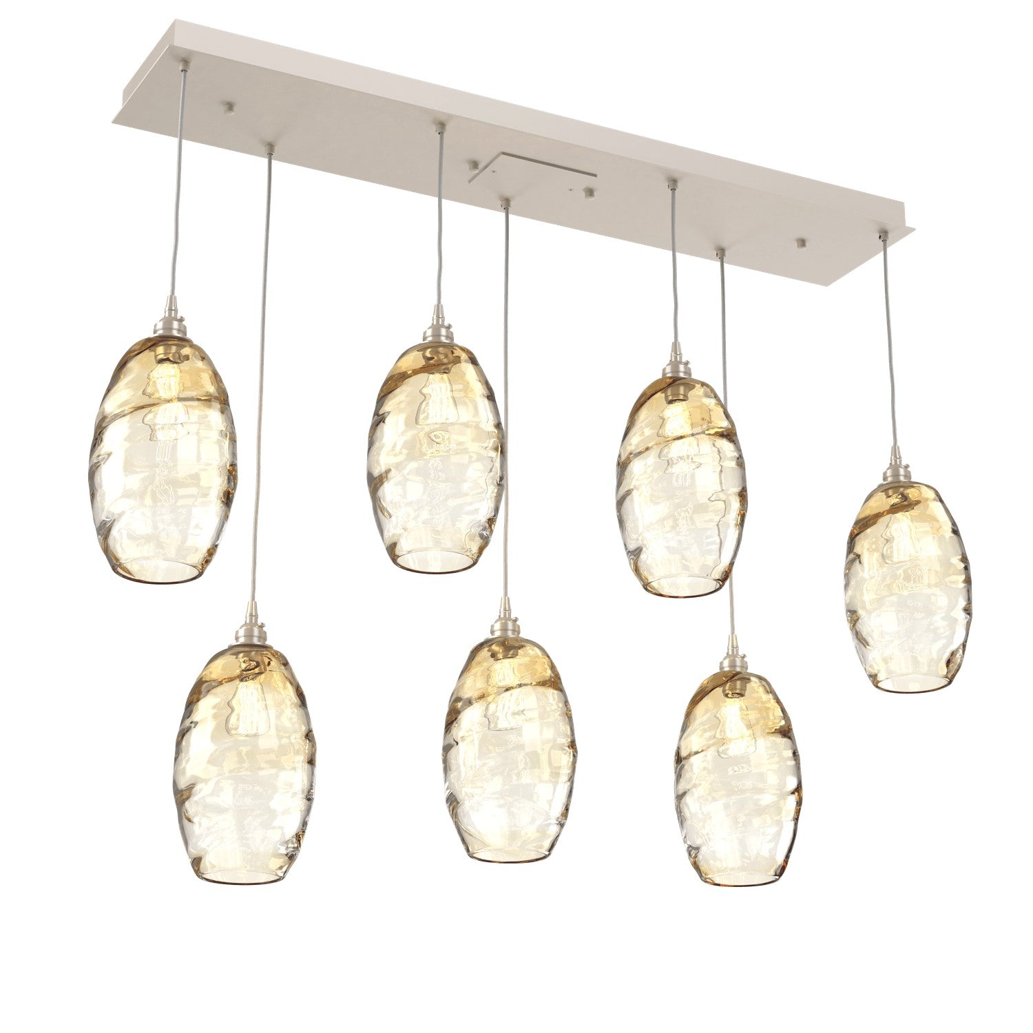 Hammerton Studio - PLB0035-07-BS-OA-C01-E2 - Linear Pendant - Ellisse - Beige Silver