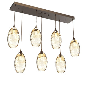 Hammerton Studio - PLB0035-07-FB-OA-C01-E2 - Linear Pendant - Ellisse - Flat Bronze