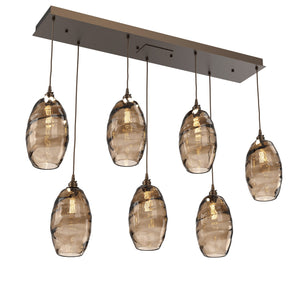 Hammerton Studio - PLB0035-07-FB-OB-C01-E2 - Linear Pendant - Ellisse - Flat Bronze