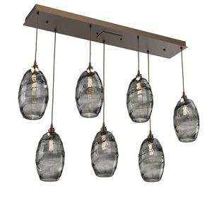 Hammerton Studio - PLB0035-07-FB-OS-C01-E2 - Linear Pendant - Ellisse - Flat Bronze