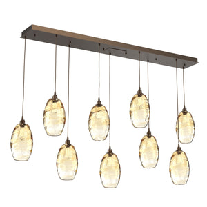 Hammerton Studio - PLB0035-09-FB-OA-C01-E2 - Linear Pendant - Ellisse - Flat Bronze