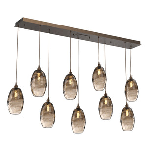 Hammerton Studio - PLB0035-09-FB-OB-C01-E2 - Linear Pendant - Ellisse - Flat Bronze