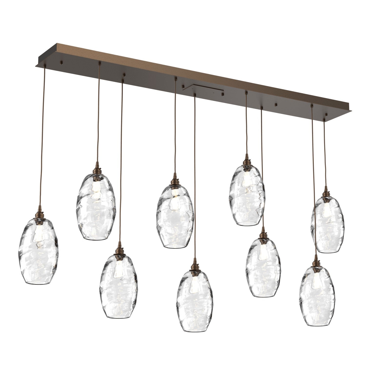 Hammerton Studio - PLB0035-09-FB-OC-C01-E2 - Linear Pendant - Ellisse - Flat Bronze