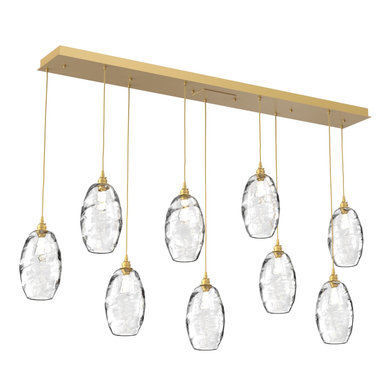 Hammerton Studio - PLB0035-09-GB-OC-C01-E2 - Linear Pendant - Ellisse - Gilded Brass