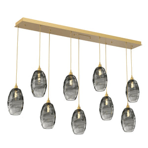 Hammerton Studio - PLB0035-09-GB-OS-C01-E2 - Linear Pendant - Ellisse - Gilded Brass