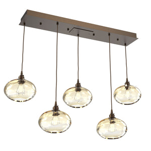 Hammerton Studio - PLB0036-05-FB-OA-C01-E2 - Linear Pendant - Coppa - Flat Bronze