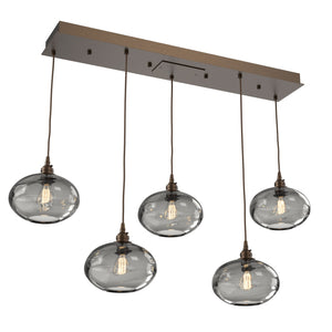 Hammerton Studio - PLB0036-05-FB-OS-C01-E2 - Linear Pendant - Coppa - Flat Bronze