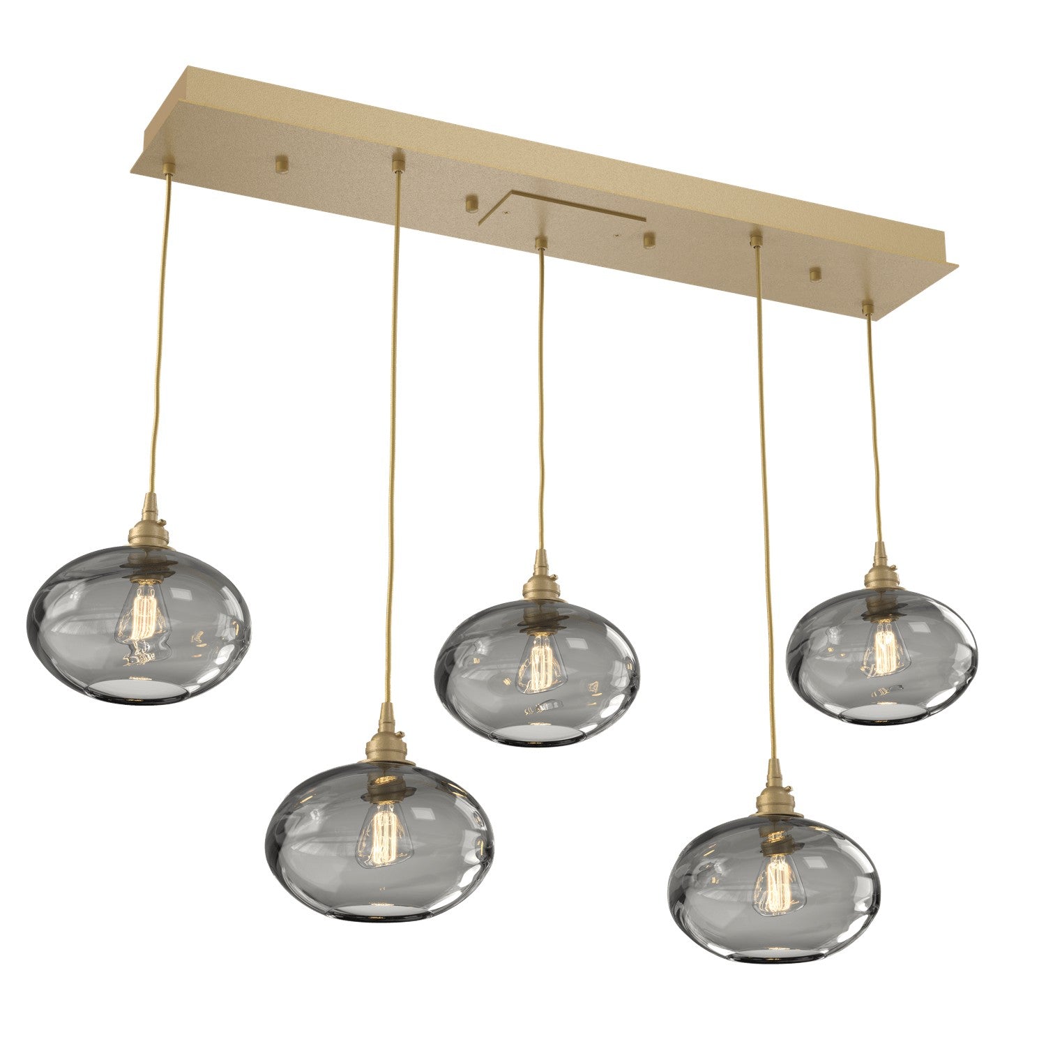 Hammerton Studio - PLB0036-05-GB-OS-C01-E2 - Linear Pendant - Coppa - Gilded Brass