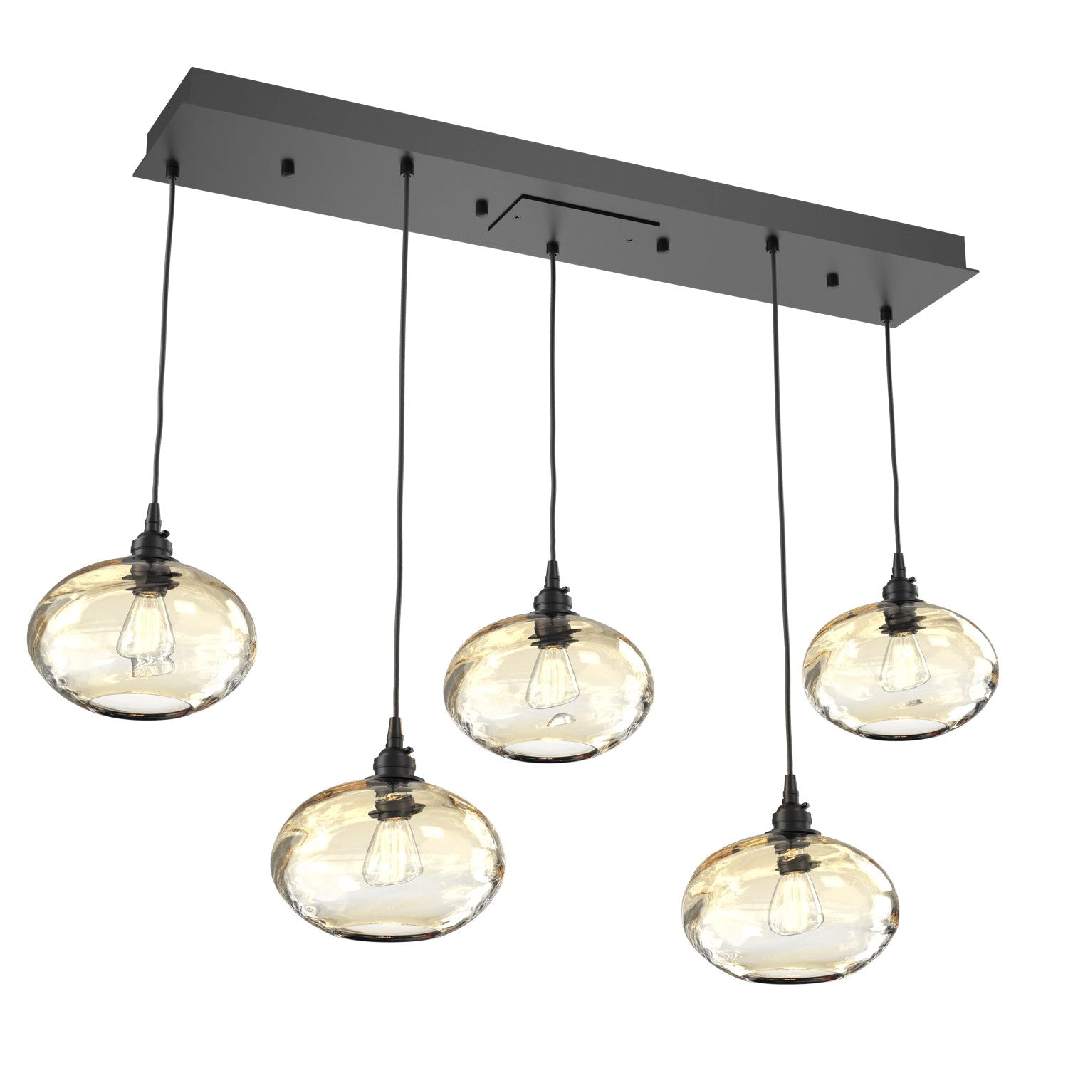 Hammerton Studio - PLB0036-05-MB-OA-C01-E2 - Linear Pendant - Coppa - Matte Black