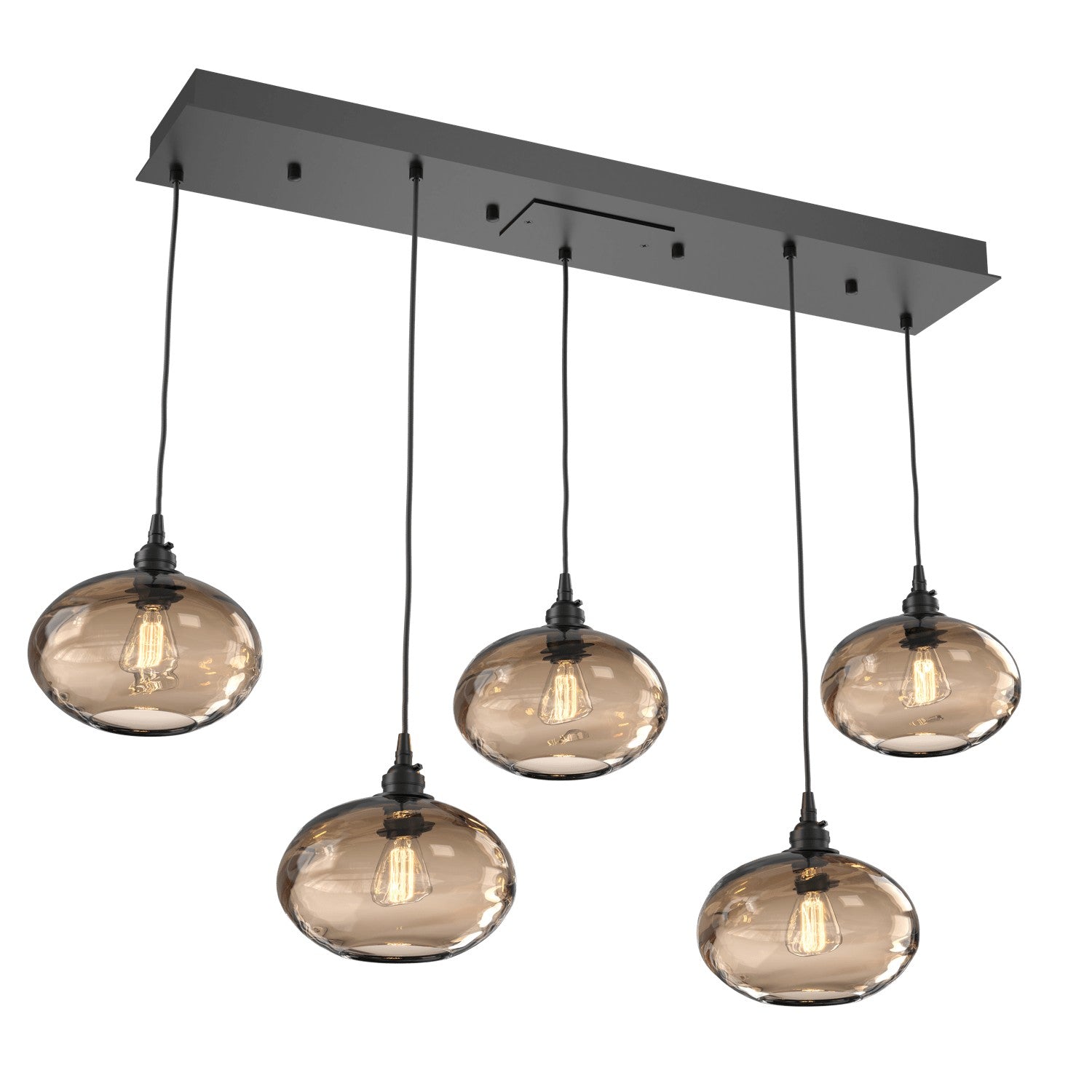 Hammerton Studio - PLB0036-05-MB-OB-C01-E2 - Linear Pendant - Coppa - Matte Black