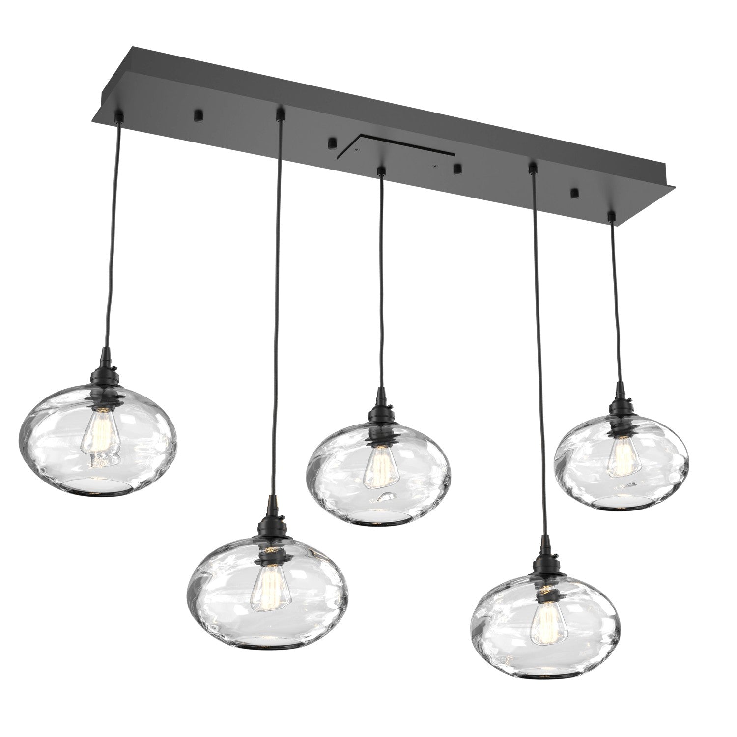 Hammerton Studio - PLB0036-05-MB-OC-C01-E2 - Linear Pendant - Coppa - Matte Black