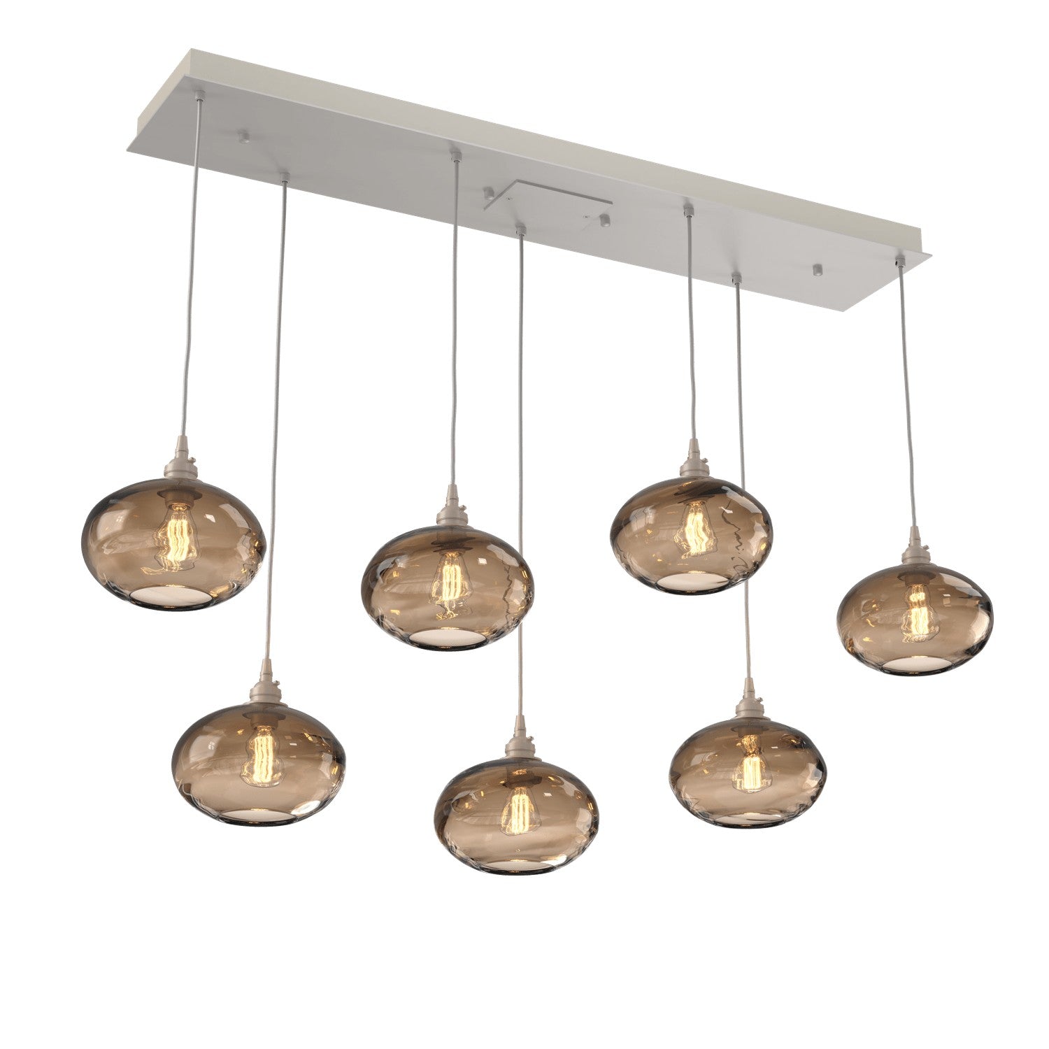 Hammerton Studio - PLB0036-07-BS-OB-C01-E2 - Linear Pendant - Coppa - Beige Silver