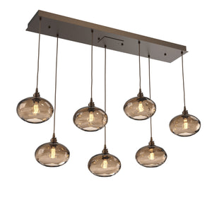 Hammerton Studio - PLB0036-07-FB-OB-C01-E2 - Linear Pendant - Coppa - Flat Bronze