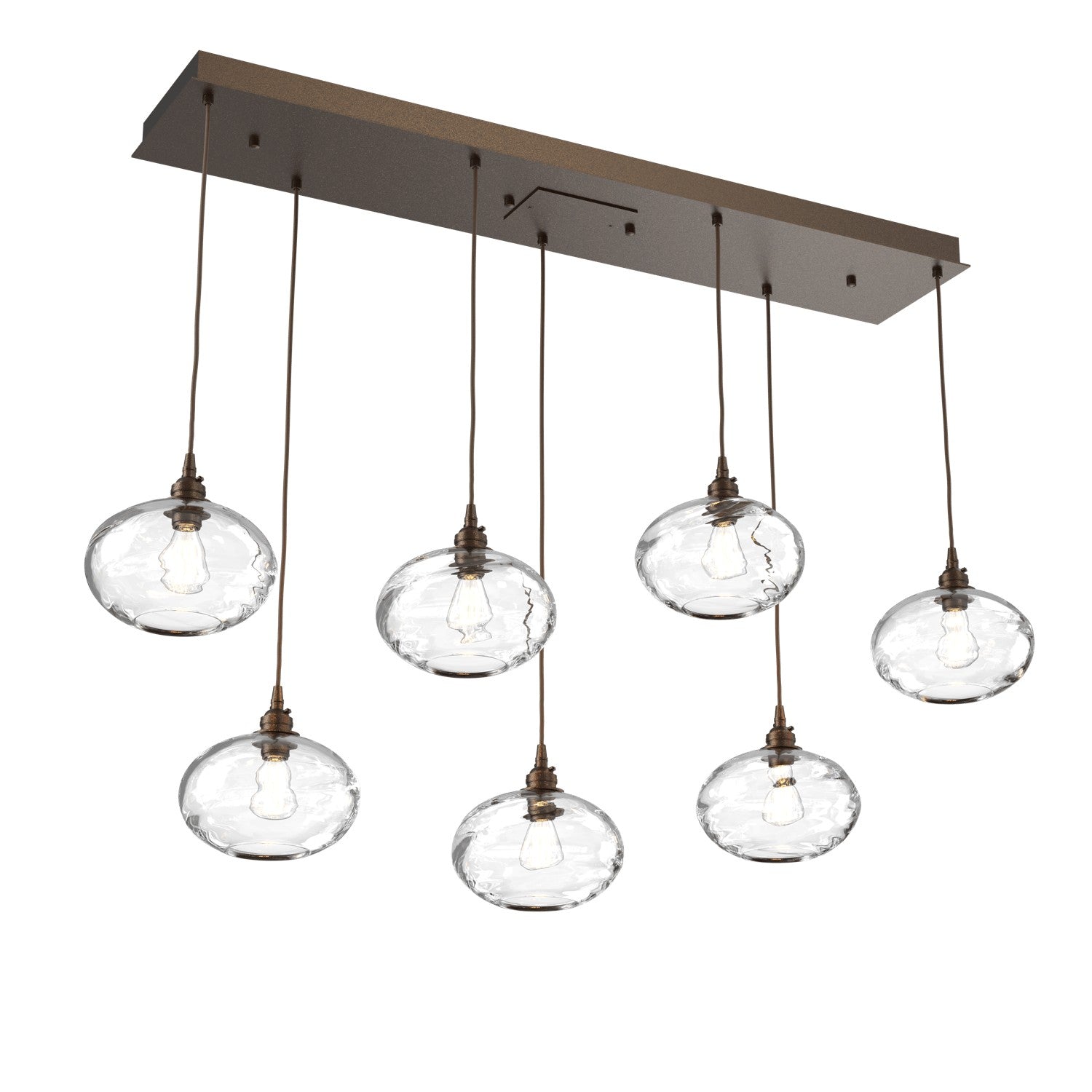 Hammerton Studio - PLB0036-07-FB-OC-C01-E2 - Linear Pendant - Coppa - Flat Bronze