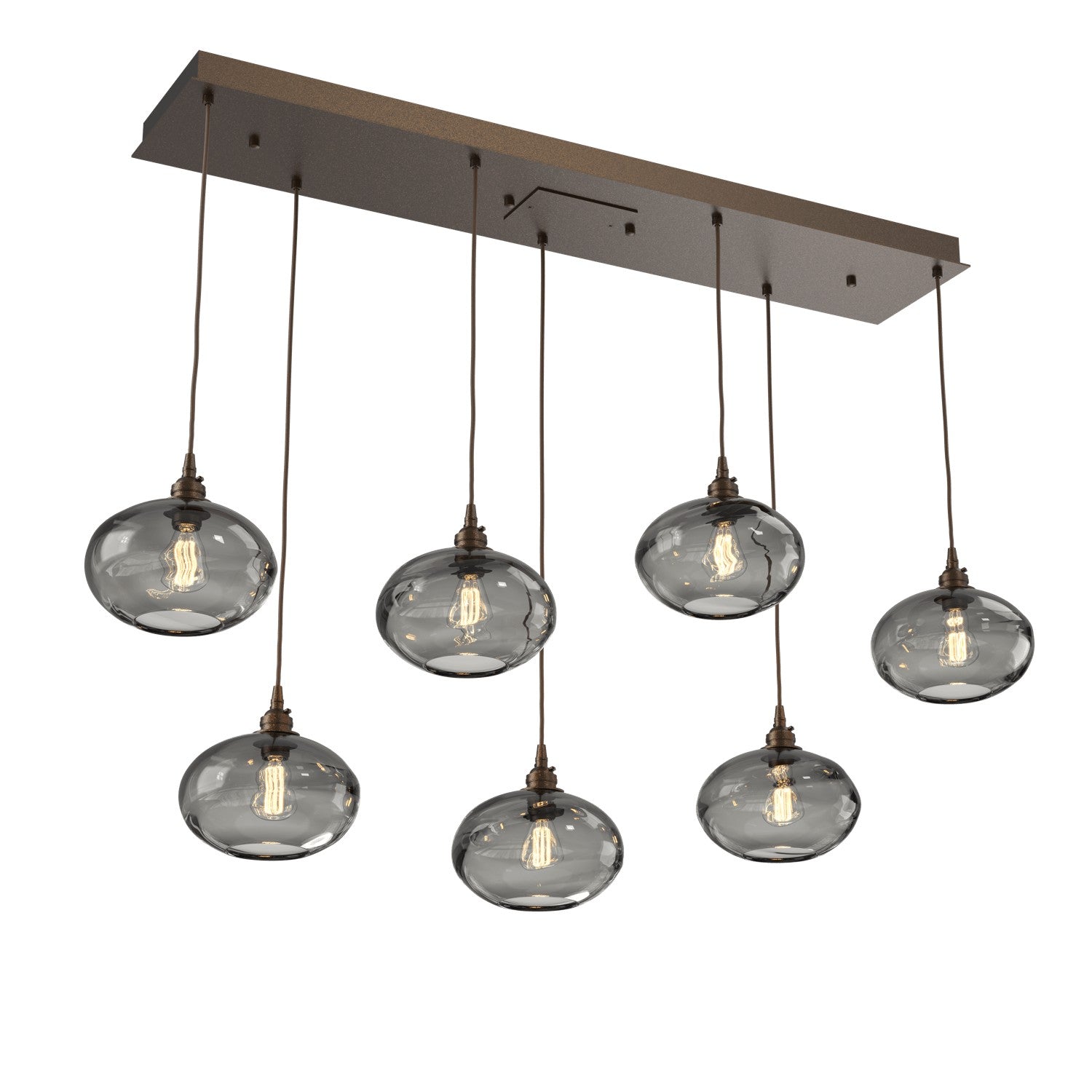 Hammerton Studio - PLB0036-07-FB-OS-C01-E2 - Linear Pendant - Coppa - Flat Bronze