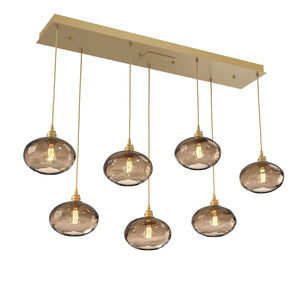 Hammerton Studio - PLB0036-07-GB-OB-C01-E2 - Linear Pendant - Coppa - Gilded Brass