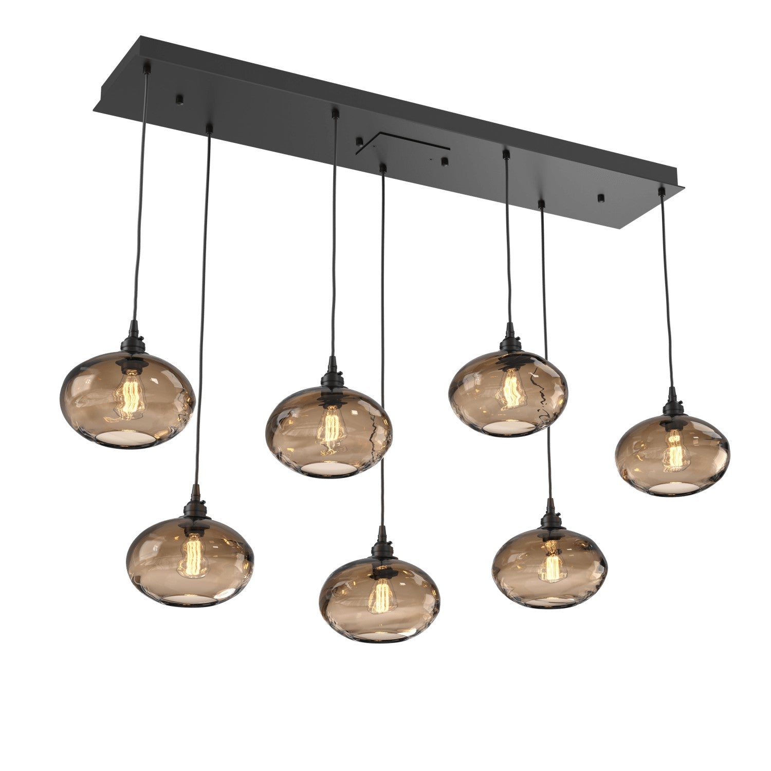 Hammerton Studio - PLB0036-07-MB-OB-C01-E2 - Linear Pendant - Coppa - Matte Black