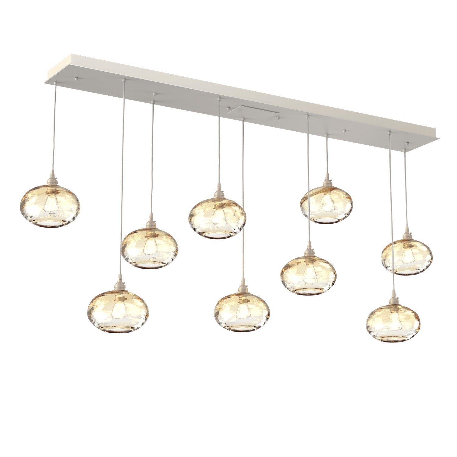 Hammerton Studio - PLB0036-09-BS-OA-C01-E2 - Linear Pendant - Coppa - Beige Silver