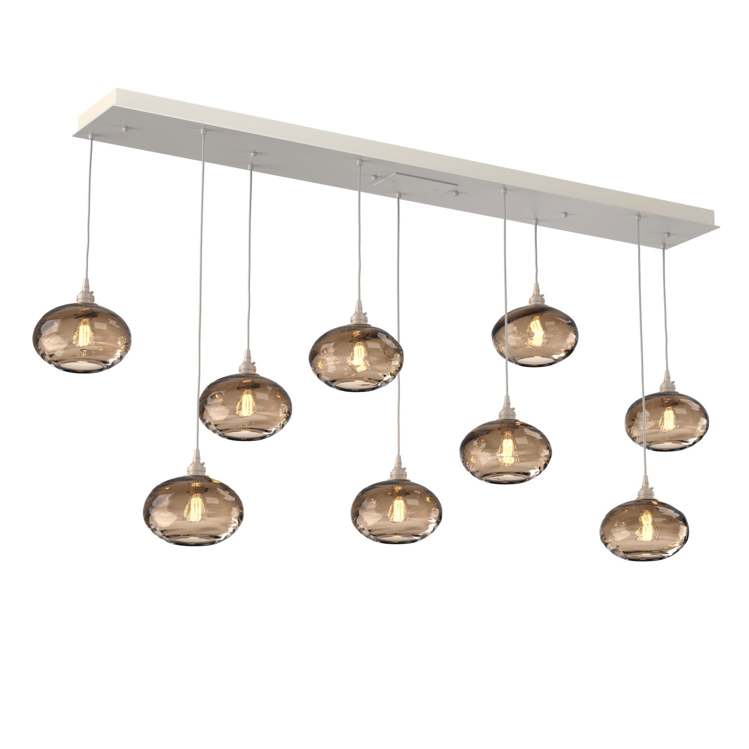 Hammerton Studio - PLB0036-09-BS-OB-C01-E2 - Linear Pendant - Coppa - Beige Silver