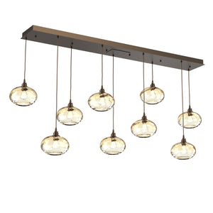 Hammerton Studio - PLB0036-09-FB-OA-C01-E2 - Linear Pendant - Coppa - Flat Bronze