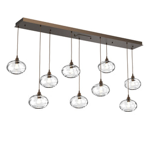 Hammerton Studio - PLB0036-09-FB-OC-C01-E2 - Linear Pendant - Coppa - Flat Bronze