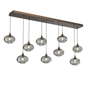 Hammerton Studio - PLB0036-09-FB-OS-C01-E2 - Linear Pendant - Coppa - Flat Bronze