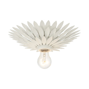 Crystorama - 500-MT - One Light Flush Mount - Broche - Matte White