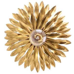 Crystorama - 500W-GA - One Light Wall Sconce - Broche - Antique Gold