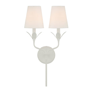 Crystorama - 562-MT - Two Light Wall Sconce - Broche - Matte White