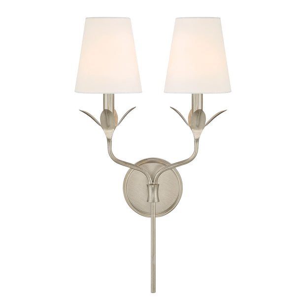 Crystorama - 562-SA - Two Light Wall Sconce - Broche - Antique Silver