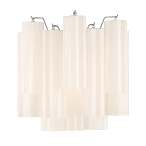 Crystorama - ADD-303-CH-WH - Two Light Wall Sconce - Addis - Polished Chrome