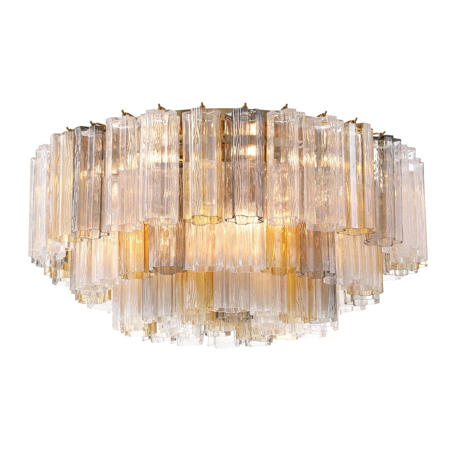 Crystorama - ADD-331-AG-AU - 16 Light Flush Mount - Addis - Aged Brass