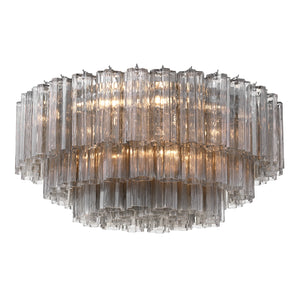 Crystorama - ADD-331-CH-SM - 16 Light Flush Mount - Addis - Polished Chrome