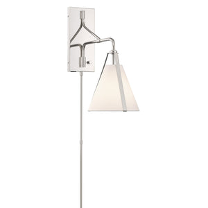 Crystorama - FUL-901-PN - One Light Task Sconce - Fulton - Polished Nickel