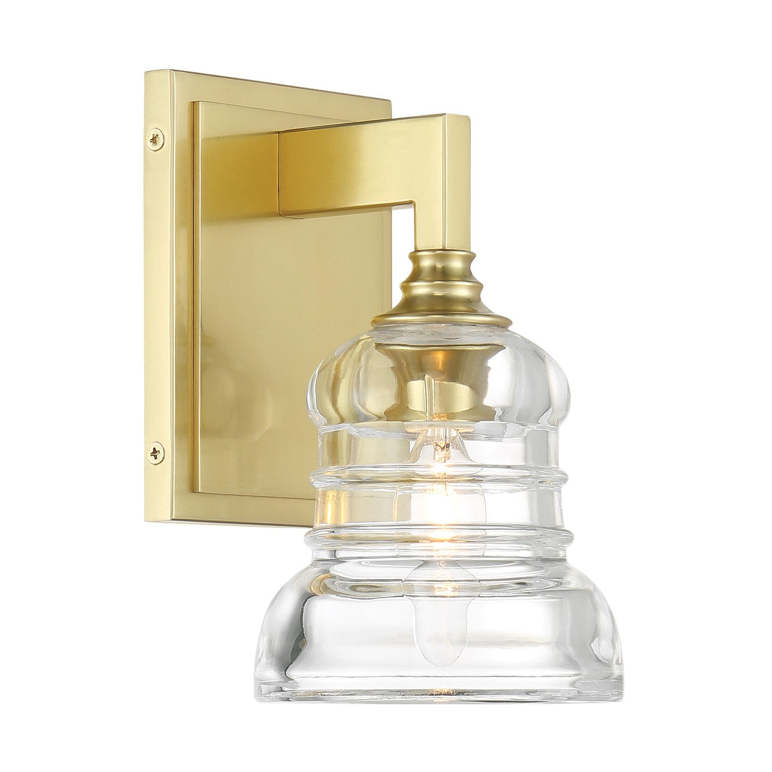 Crystorama - GRG-1041-AG - One Light Wall Sconce - Gregory - Aged Brass