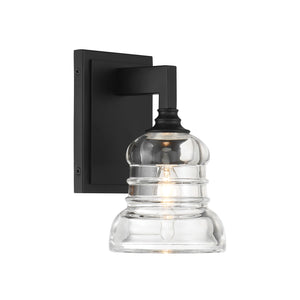 Crystorama - GRG-1041-MK - One Light Wall Sconce - Gregory - Matte Black