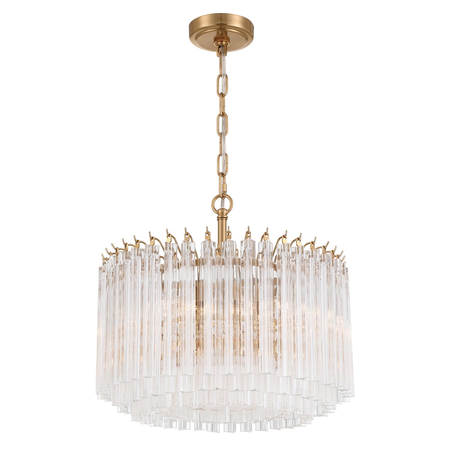Crystorama - LOF-5005-AG - Five Light Chandelier - Lofton - Aged Brass
