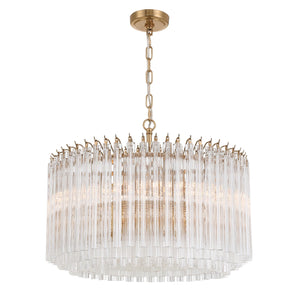 Crystorama - LOF-5007-AG - Seven Light Chandelier - Lofton - Aged Brass